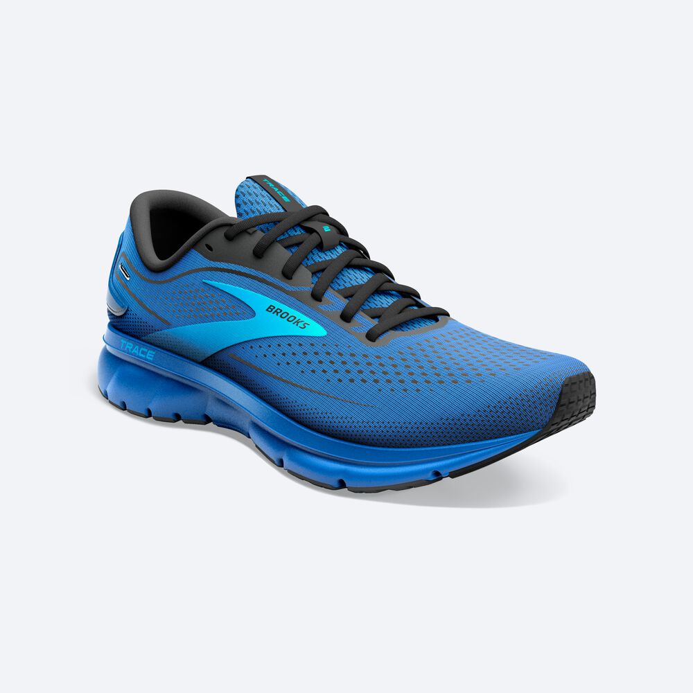 Brooks Trace 2 Férfi Futócipő Kék/Kék/Fekete | HU435297