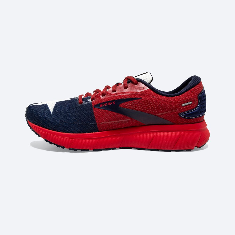 Brooks Trace 2 Férfi Futócipő Piros/Fehér/Sötétkék | HU854370