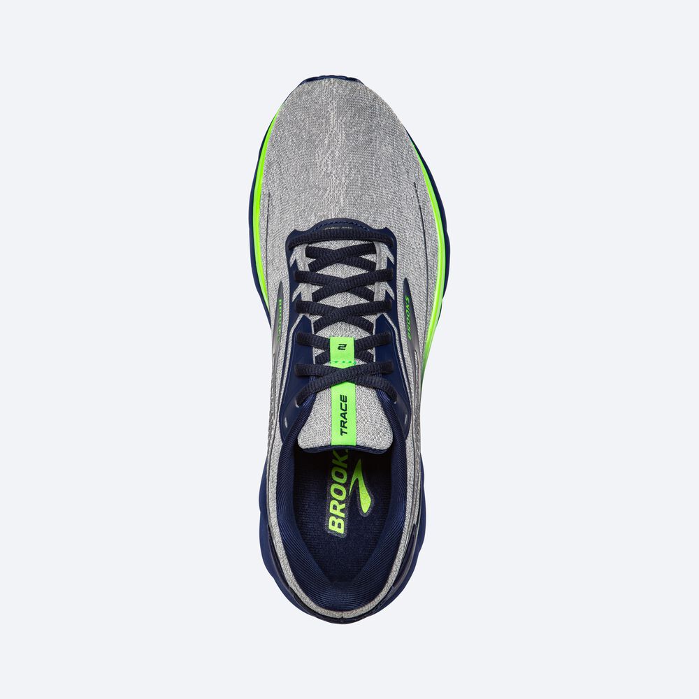 Brooks Trace 2 Férfi Futócipő Szürke/Kék/Zöld | HU874109