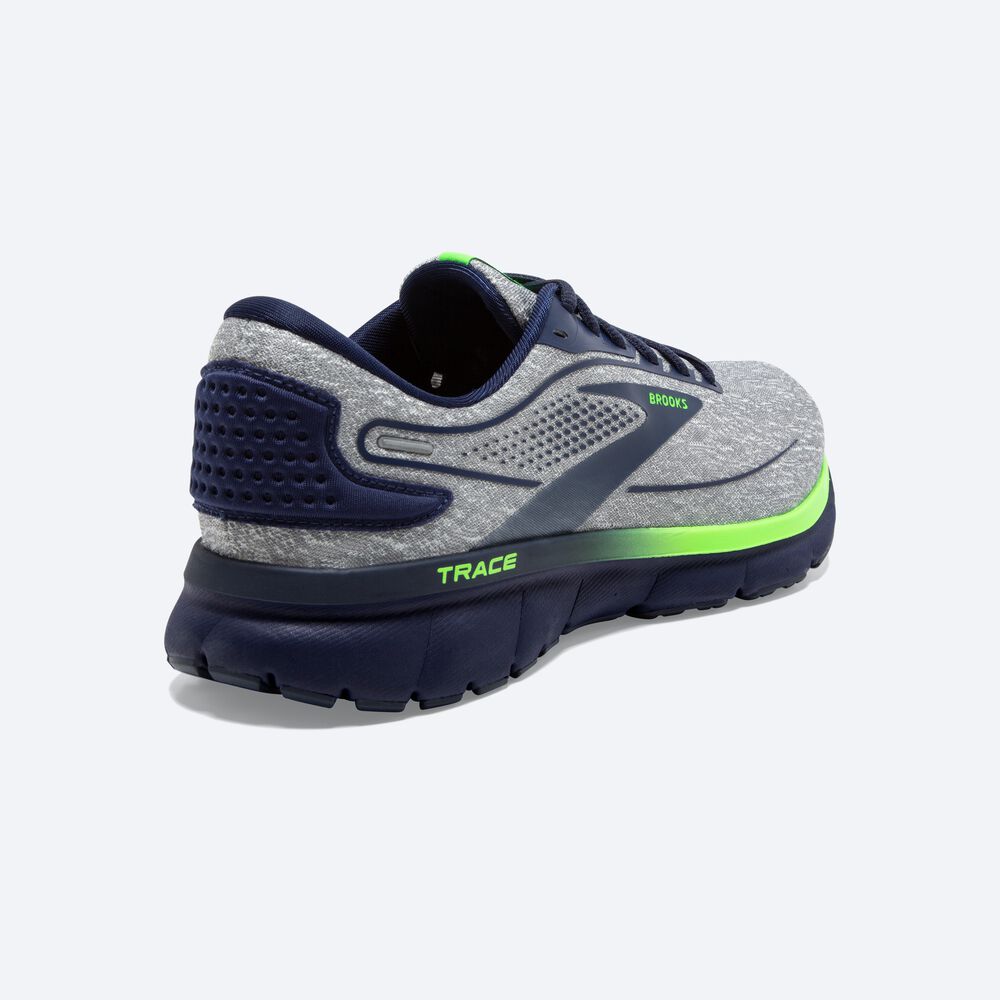 Brooks Trace 2 Férfi Futócipő Szürke/Kék/Zöld | HU874109