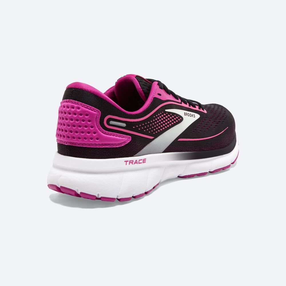 Brooks Trace 2 Női Futócipő Fekete/Fukszia/Rózsaszín | HU391054