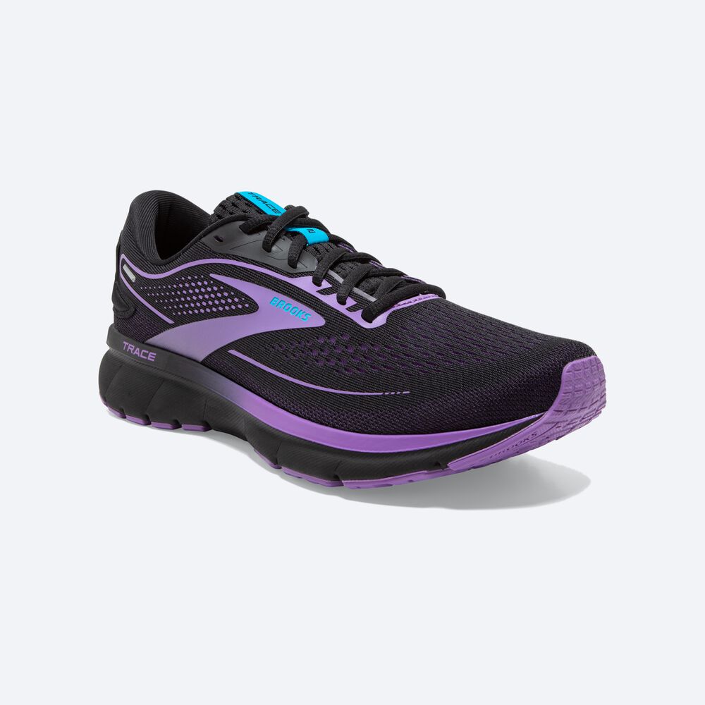 Brooks Trace 2 Női Futócipő Fekete/Virágos | HU983504