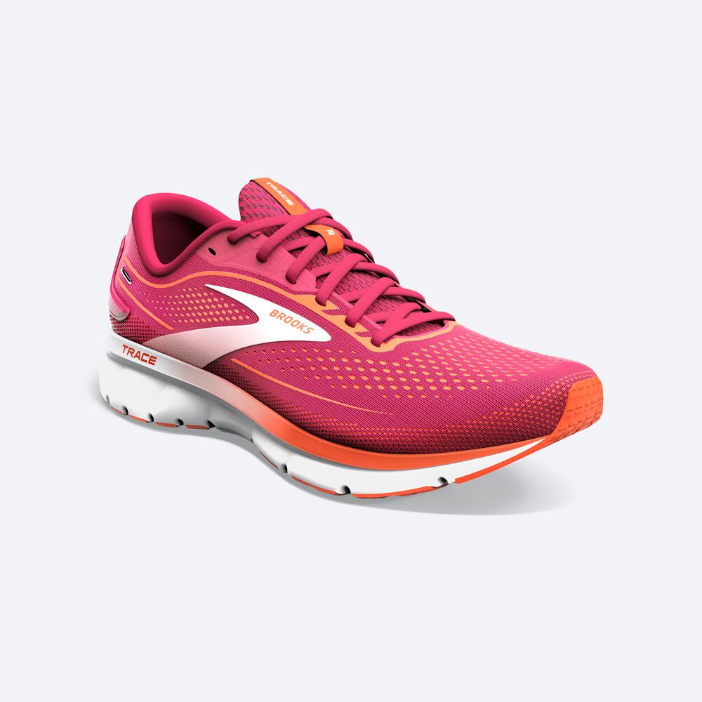 Brooks Trace 2 Női Futócipő Piros/Rózsaszín | HU936245