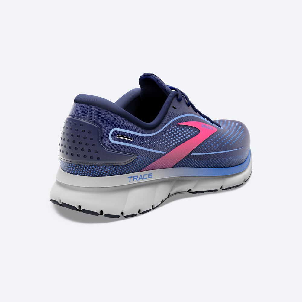 Brooks Trace 2 Női Futócipő Sötétkék/Kék/Rózsaszín | HU947526